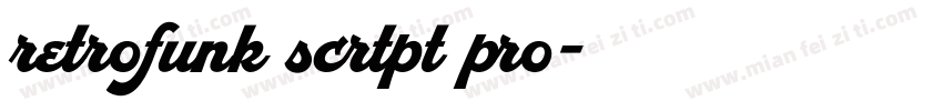 retrofunk scrtpt pro字体转换